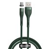 Kabel Zinc Magnetic Micro-USB 1 m Grön