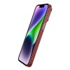 iPhone 14 Pro Skal Kolfibermönster Röd
