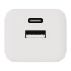Laddare 35W Dubbel USB-C/USB-A GaN Vit