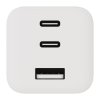 Laddare 65W Trippel USB-C/USB-A GaN Vit