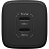 Laddare Dual Port Wall Charger 65W USB-C GaN Svart
