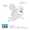 Laddare GaN 33W Apple Watch/USB-C/USB-A