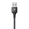 Laddkabel 2-i-1 Micro USB + USB Type-C Svart