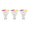 LED Lampor GU10 RGB WiFi 4.7W 3-pack
