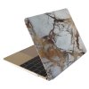 Macbook Pro 13 Retina (A1425. A1502) Skal Marmor Hårdplast Guld Grå