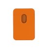 MagSafe Korthållare Lädertextur Orange