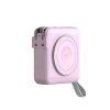 MagSafe-powerbank/Reseladdare Inbyggda kablar/Apple Watch-laddning Rosa