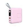 MagSafe-powerbank/Reseladdare Inbyggda kablar/Apple Watch-laddning Rosa