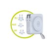 MagSafe-powerbank/Reseladdare Inbyggda kablar/Apple Watch-laddning Vit