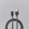 Micro-USB Kabel 1m Metallic Svart