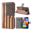 Fodral för Samsung Galaxy S5 / Plånbok / USA Flagga