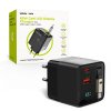 Laddare med Display GaN 65W inbyggd USB-C Kabel