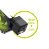 Laddare med Display GaN 65W inbyggd USB-C Kabel