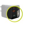 Laddare med Display GaN 65W inbyggd USB-C Kabel