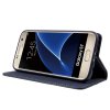 Mobilfodral till Samsung Galaxy S7 PU-läder Kortfack Mörkblå