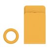Mobilhållare MagSafe Plain Leather + Magnetic Ring Orange
