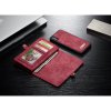 Mobilplånbok till Apple iPhone X/Xs Splittläder TPU Löstagbart Skal Röd