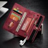Mobilplånbok till Huawei P20 Splittläder TPU Löstagbart Skal Röd
