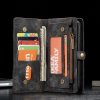 Mobilplånbok till Huawei P20 Splittläder TPU Löstagbart Skal Svart