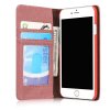 Mobilplånbok till iPhone 7/8/SE Canvas och Jeans Röd
