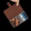 Mobilplånbok till iPhone X/Xs Löstagbart Skal Brun