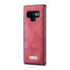 Mobilplånbok till Samsung Galaxy Note 9 Splittläder TPU Löstagbart Skal Röd
