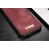 Mobilplånbok till Samsung Galaxy S8 Plus Splittläder TPU Löstagbart Skal Röd