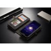 Mobilplånbok till Samsung Galaxy S8 Plus Splittläder TPU Löstagbart Skal Svart