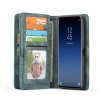 Mobilplånbok till Samsung Galaxy S9 Plus Splittläder TPU Löstagbart Skal Blå