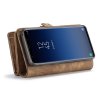 Mobilplånbok till Samsung Galaxy S9 Splittläder TPU Löstagbart Skal Brun