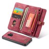 Mobilplånbok till Samsung Galaxy S9 Splittläder TPU Löstagbart Skal Röd