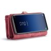 Mobilplånbok till Samsung Galaxy S9 Splittläder TPU Löstagbart Skal Röd