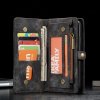 Mobilplånbok till Sony Xperia XZ2 Splittläder TPU Löstagbart Skal Svart