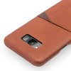 Mobilskal till Samsung Galaxy S8 Äkta Läder Kortficka Ljusbrun
