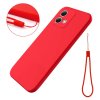 Motorola Moto G84 Skal med Strap Silikon Röd