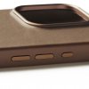 iPhone 16 Pro Skal Full Leather Case Dark Tan