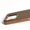 iPhone 16 Pro Skal Full Leather Case Dark Tan