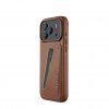 iPhone 17 Pro Max Skal Full Leather Wallet Case MagSafe Tan