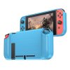 Nintendo Switch Skal Borstad Kolfibertextur Blå