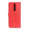 Nokia 2.4 Fodral Litchi Röd