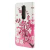 Nokia 5.1 Plus Plånboksfodral PU-läder Motiv Rosa Blommor