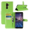 Nokia 7 Plus Plånboksfodral Litchi Grön
