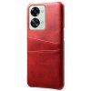 OnePlus Nord 2T Cover med Kortholder til to kort Rød