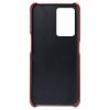 OnePlus Nord 2T Cover med Kortholder til to kort Rød