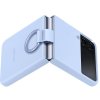 Original Galaxy Z Flip 4 Skal Silicone Cover with Ring Arctic Blue