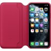 Original iPhone 11 Pro Max Fodral Leather Folio Raspberry