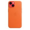 Original iPhone 14 Skal Leather Case MagSafe Orange