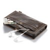 Plånboksfodral till iPhone X/Xs Splittläder Knapp Brun