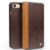 Premium Mobilfodral Äkta Läder till iPhone 7/8/SE Mörkbrun