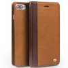 Premium Mobilfodral Äkta Läder till iPhone 7/8 Plus Ljusbrun